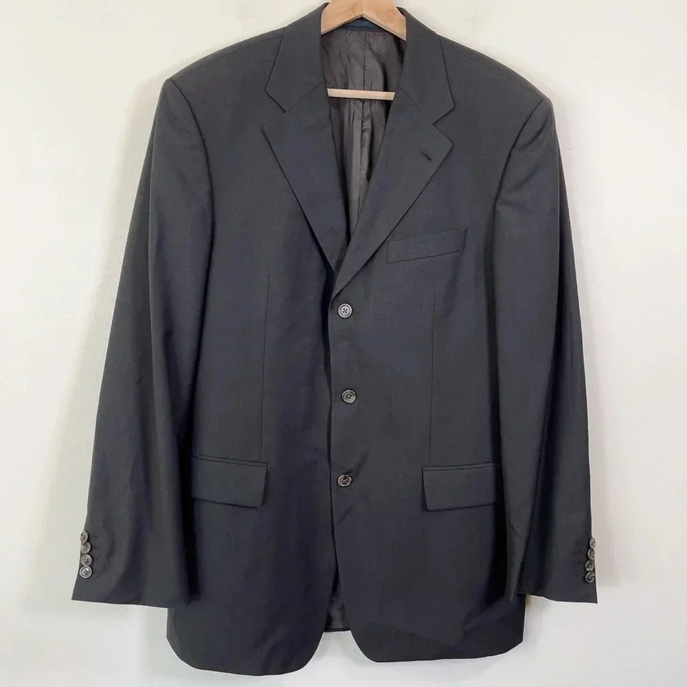 Hugo Boss Virgin Wool Super 100 Angelico Lucca Blazer Size 50 / US Size 40R